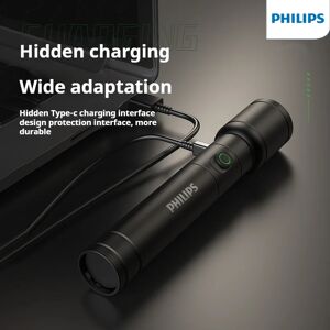 Philips SFL2124 Lampe de Bain Rechargeable par USB, Portable, Ultra Lumineux, Longue Portée, Extérieur, LED, 2 Pièces