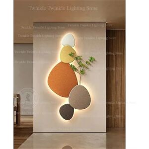 KRKR Nouveau Style salon applique porche peinture décorative appliques murales plante verte murale couloir allée peinture applique prise