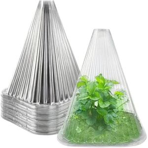 Aucun Couverture de semis de plantes réutilisable, Protection contre le gel, coupe-vent, pour semis de légumes, serre, jardin, 50 pièces/ensemble