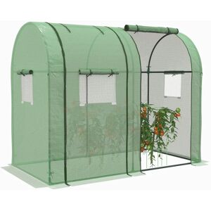 Serre de jardin Outsunny avec 4 fenêtres 2 portes 185X94X150 cm vert