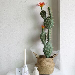 EQIANAO Plantes artificielles à fleurs artificielles, 70cm, fausses plantes vertes tropicales, e Vera, pour