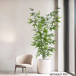 Besame Nature Grands plantes artificielles 130-210CM, Branches de bambou, fausse plante, feuilles vertes pour