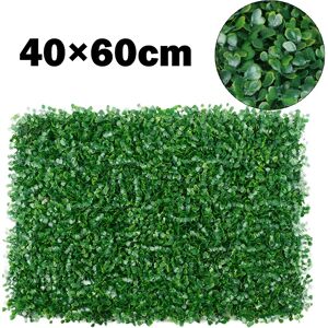 Aucun Plante Artificielle de 40x60cm, Fausses Plantes, Panneaux Verts, Polymères de Haie, Feuillage,