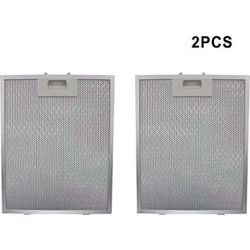 NONE 2x filtre de remplacement pour hotte aspirateur en aluminium de Ventilation 26*32CM maille métallique hotte de cuisson filtre à graisse extracteur de cuisine