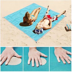 Aucun Tapis de plage magique sable serviettes de plage couverture Portable Anti sable serviette de plage voyage tapis d'été livraison directe grande serviette de plage