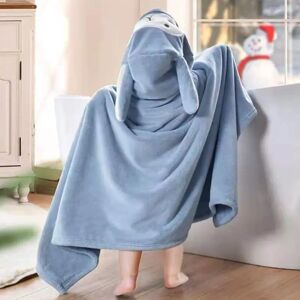 Aucun Serviettes de bain épaisses pour enfants, mignon, nouveau-né, bébé, Super doux, absorbant, cape à capuche en pur coton, serviette de bain pouvant être portée, couverture