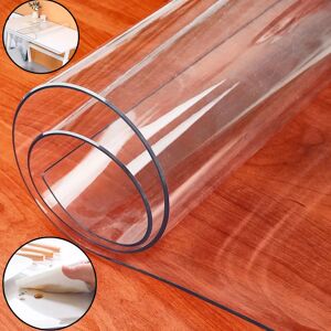 Aucun Tapis de Table en PVC, tissu doux en verre, couverture de Table transparente, tapis et tapis imperméables pour la maison, le salon, nappe 1.0mm