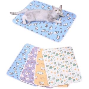 Aucun Tapis de couchage en Latex rafraîchissant pour animaux de compagnie, motif de dessin animé mignon, chat, chien, chenil, soie glacée, tapis frais, couverture de canapé, fournitures pour animaux de