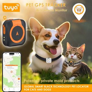 VerdantTrace Mini traceur GPS 4G pour chiens et chats, avec moniteur de santé, clôture GPS pour chiens, étanche, fonctionne avec n'importe quel collier, Android iOS universel