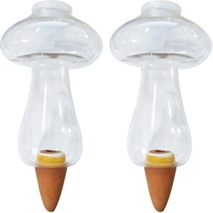 Aucun 2 piquets d'arrosage automatique, abreuvoirs à champignons pour plantes d'intérieur, jardinière automatique B03E