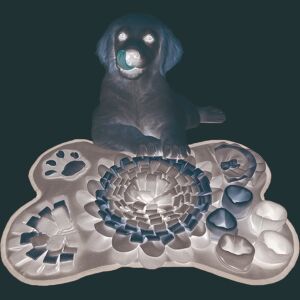 Aucun Nouveau tapis d'odeur d'animal de compagnie, couverture d'entraînement d'odeur de Forage, divertissement interactif pour chien, tapis de nourriture lente, jouets éducatifs d'entraînement pour animaux