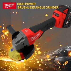 Milwaukee 100/125mm meuleuse d'angle sans brosse polissage Machine de découpe 18V batterie haute