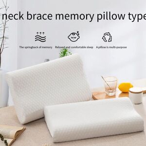 Aucun Oreiller en mousse à mémoire de forme, tissu tricoté en polyuréthane à rebond lent, détection de température, noyau d'oreiller Cube d'eau pour Anti-ronflement, 1 pièce