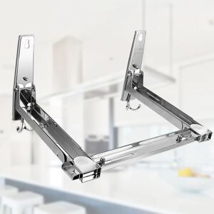 Aucun Support pour micro-ondes, support mural, étagère en acier inoxydable pour micro-ondes