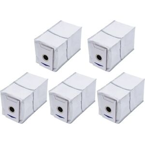 Aucun Pack de 5 sacs à poussière antibactériens, accessoires compatibles avec l'aspirateur Robot Ecovacs Deebot T30 Omni,T30 pro omni