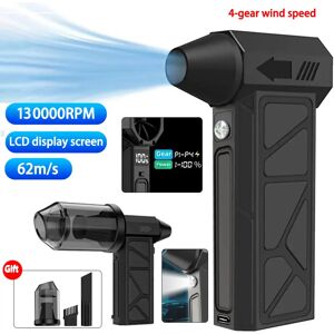 YLZ Ventilateur à Jet Turbo électrique à moteur sans balais, aspirateur à main, ventilateur violent Turbo à grande vitesse, Rechargeable par USB, puissant soufflage de poussière