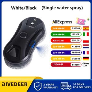 DIVEDEER-Robot aspirateur électrique, nettoyeur de vitres, télécommande