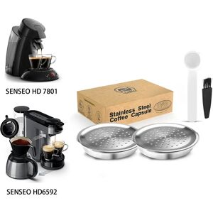 Belr-Housewares ICafilas pour machine Philips Senseo bouchons de capsules de café en acier inoxydable filtre réutilisable cafetière expresso