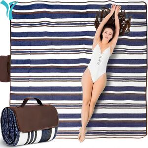 Aucun Couvertures de pique-nique extérieures pliables et imperméables, résistantes au sable, très grandes couvertures de pique-nique, fourre-tout pratique à la mode, tapis de plage pour canapés de camping