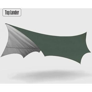 Top Lander Grande bâche de Camping imperméable, octogonale, papillon, abri solaire d'extérieur, tente, pare-soleil, auvent touristique de plage, 5.1x5.1m