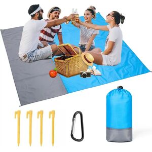 Aucun Tapis de plage imperméable et pliable pour pique-nique, tente de Camping d'extérieur, couverture sans sable, 200x210cm