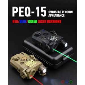 Aucun Tactique Airsoft PEQ-15 PEQ15 LA5C point rouge vert bleu IR lumière de remplissage indicateur Laser arme Scout lumière LED lampe de poche stroboscopique PEQ