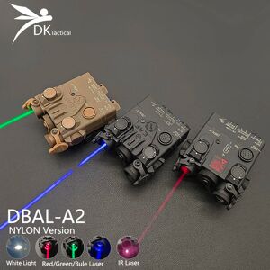 Aucun Airsoft Tacital PEQ DBAL A2 rouge/vert visée Laser IR LED lumière blanche avec monture QD pistolets de chasse arme Laser vue Nylon 2.5 prise