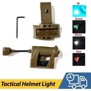 Aucun Casque tactique lumière MPLS CHARGE 4 Mode vert rouge IR Laser casque lampe économie d'énergie chasse Airsoft militaire casque lampe de poche