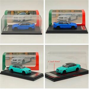Aucun Modèle fin 1/64 échelle M3 E92 coupé bleu et vert moulé sous pression modèle de voiture Collections miniatures véhicule jouet modèles Auto cadeau passe-temps