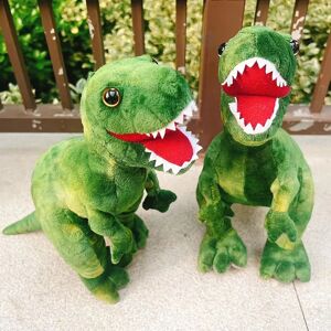 MIAOOWA Jouet en peluche tyrannosaure Rex vert 28CM, 1 pièce, poupée de dinosaure de Simulation douce pour cadeaux d'anniversaire