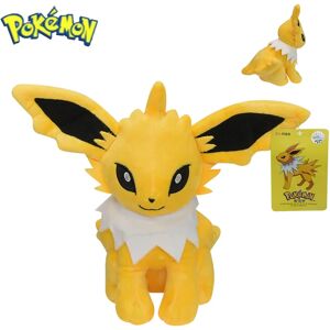 DUODUOBAO Jolteon – jouets en peluche Pokemon originaux, poupées en peluche Vaporeon Eevee Flareon Leafeon, dessin animé et oreiller mignon, cadeau d'anniversaire pour enfant