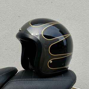 BLD Casque de moto à profil bas TT & COCASCOS, visage ouvert, rétro, petite forme, 500TX, style japonais et coréen