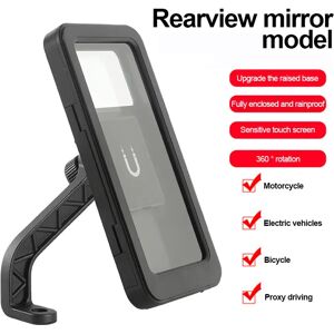 Aucun Support de téléphone portable pour moto et vélo, GPS, pivotant, écran tactile réglable, rétroviseur,