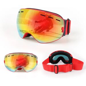Lunettes de ski d'hiver X-TIGER pour hommes et femmes, lunettes de ski, lunettes de style virgule, lunettes de sport antibuée TPU UV400, 506