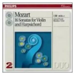 Philips Mozart-Sonates Clavecin & Violon-B.Verlet-G.Poulet- VERLET BLANDINE (cembalo) et POULET GERARD (violino)
