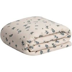 garbo&friends Couverture Blueberry en mousseline de coton Ivoire 100x140