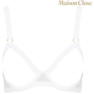 Maison Close Soutien-Gorge Seins Nus Pure Tentation Blanc - Taille : L - 40