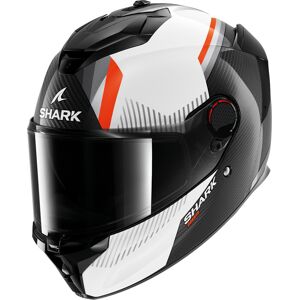 Shark Spartan GT Pro Dokhta Carbon Casque Noir Blanc Orange taille : L