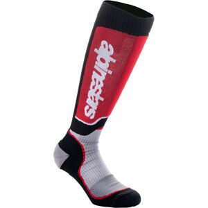 Alpinestars Plus Chaussettes de motocross Noir Rouge taille : S