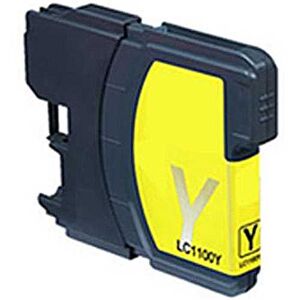 Compatible Brother dcp 395CN, Cartouche d'encre Brother LC1100 - Jaune