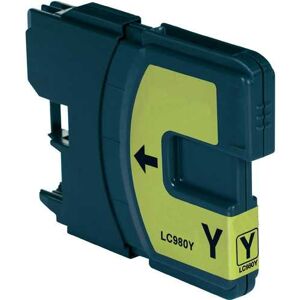 Compatible Brother dcp 165C, Cartouche d'encre Brother LC980 - Jaune