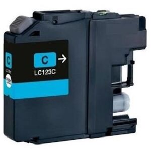Compatible Brother dcp J172W, Cartouche d'encre Brother LC-123C - Cyan