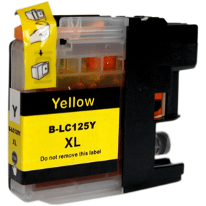 Compatible Brother mfc J6720DW, Cartouche d'encre Brother LC125XL - Jaune