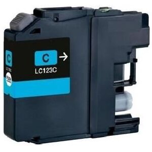 Compatible Brother dcp J4110DW, Cartouche d'encre Brother LC-123C - Cyan