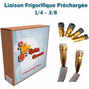 Liaison Frigorifique Préchargée 1/4-3/8 Quick Connect Plus Pack4