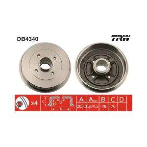 TRW Tambour de frein 3322937509515 NISSAN NOTE