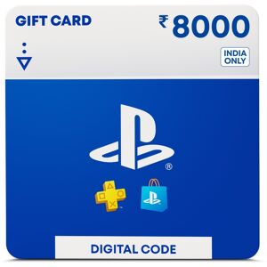 Rs.8000 Sony PlayStation Store Gift Card / Wallet Top-up Card (India Only)