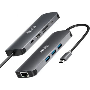 EVM 9 In 1 Multiport Docking Station with 7 Port USB Hub, Supports Portable Phone Connection, Brings More