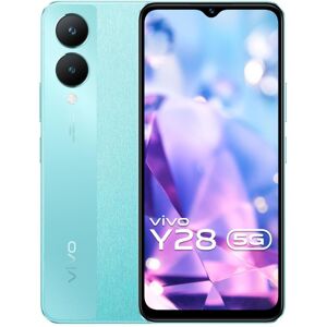 Vivo Y28 5G Smartphone (4GB RAM, 128GB Storage) 6.56-inch LCD Capacitive Multi-Touch Display, Mediatek Dimensity 6020 Processor (Glitter Aqua)