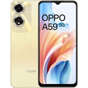 Oppo A Series A59 Dual Sim 5G Smartphone (4GB RAM, 128GB Storage) 6.56 inch HD+ Display MediaTek Dimensity 6020 Processor (Silk Gold)